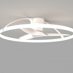 White ceiling fan from the Nepal series by Mantra | AiureDeco
