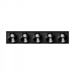 Downlight LED Black Foster Asymmetric Trimless 5 by Arkoslight | Aiure