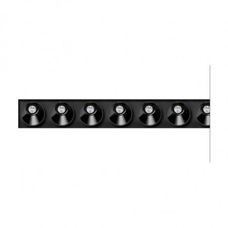 Black Foster Asymmetric Trimless 15 black LED downlight by Arkoslight | Aiure
