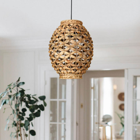 Coimbra natural pendant lamp by Acb lighting for a living room | Aiure