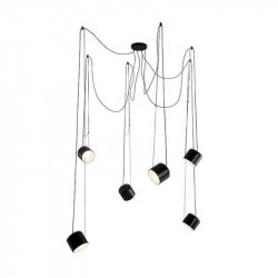 Ceiling lamp Paco black on white background | Aiure