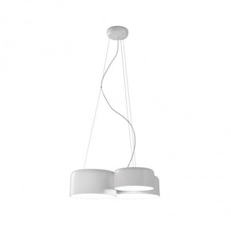 Large white Pot ceiling lamp by Ole by FM | Aiure