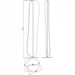Bianca design floor lamp by Mantra data-sheet | Aiure