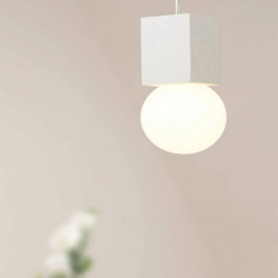 Galaxia square pendant light by Mantra in a living room | Aiure
