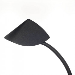 Minimalist LED wall lamp 7W Capuccina by Mantra black side view | Aiure