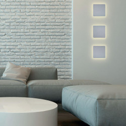 3 square wall lamps Bora Bora by Mantra in a living room | Aiure