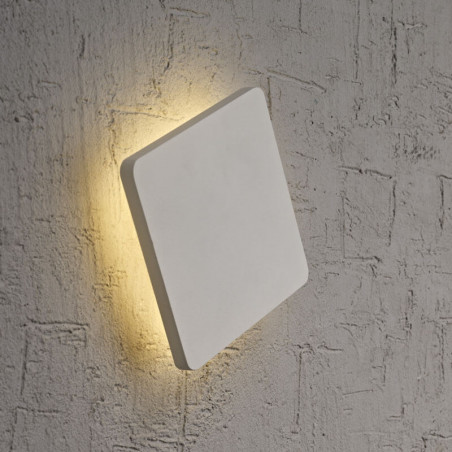 Profile of the square LED wall lamp Bora Bora 6W by Mantra lit | Aiure