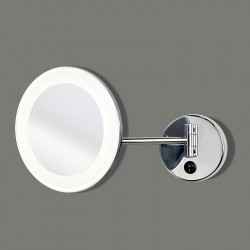Circular make-up mirror Boan by ACB on a grey background | Aiure
