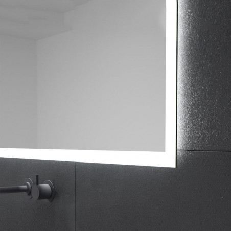 Close-up of the LED mirror Paradise by Eurobath | Aiure