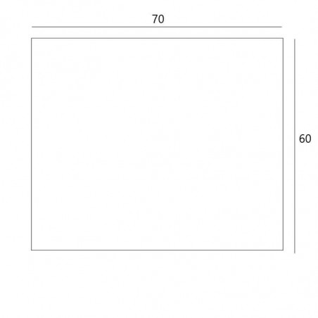 Dimensions of the 6070 LED mirror Paradise by Eurobath | Aiure