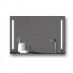 Bali design mirror with front LED light by Eurobath | Aiure