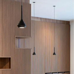 Spin lamp 3m black colour on ceiling Arkoslight | Aiure