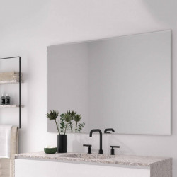 Bathroom mirror with anti-fogging system Tiga by Eurobath in bathroom| Aiure