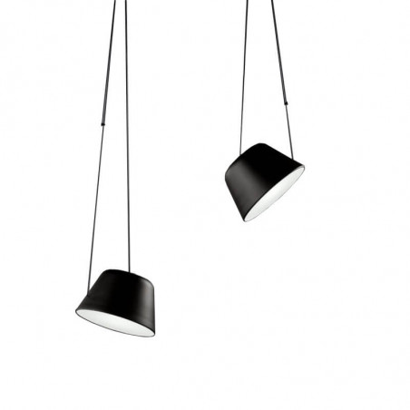 Sento pendant lamp with two lampshades by Ole by FM | Aiure