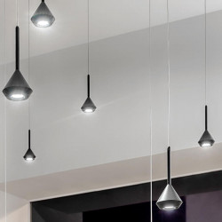 Several Arkoslight Spin Base lamps mounted in the ceiling | Aiure