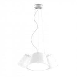 Sento ceiling pendant lamp 3 shades by Ole by FM white coloured| Aiure