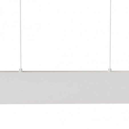 Suspension of the white linear pendant light Hanok by Mantra close up|Aiure