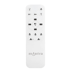 Tibet Mini white wood finish ceiling fan remote control by Mantra| Aiure