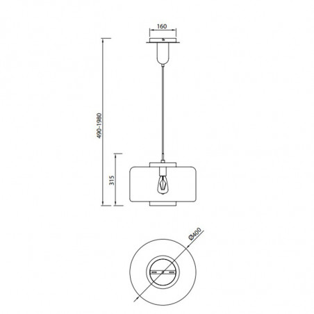 Lámpara colgante de diseño Jarras de Mantra ficha técnica| Aiure