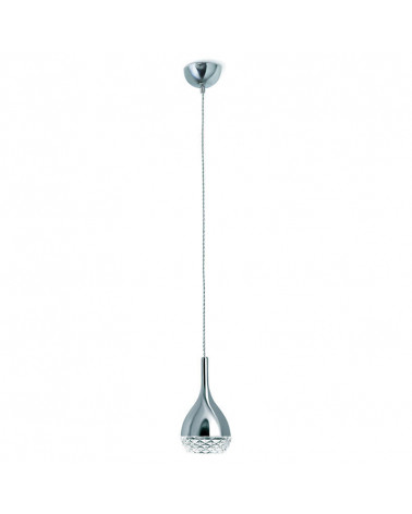 Lámpara colgante Khalifa 1 luz de Mantra, color plata | Aiure