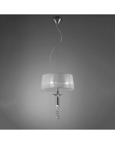 Lámpara de techo Tiffany 3 luces foto ambiente | Aiure