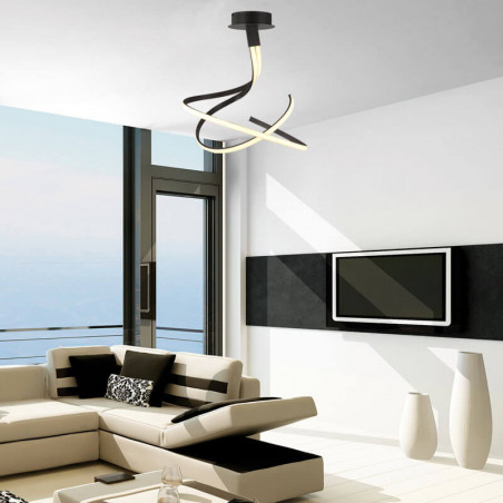 Lámpara de techo Nur Forja de Mantra en salón | Aiure