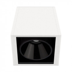 Plafón LED Black Foster Surface 1 blanco de Arkoslight | Aiure