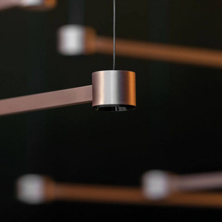 Detalles del cilindro de la lámpara Art Direct & Indirect color cobre | Aiure