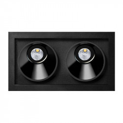 Downlight LED Black Foster Asymmetric Recessed 2 negro de Arkoslight | Aiure