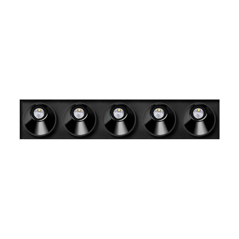 Downlight LED Black Foster Asymmetric Trimless 5 Arkoslight | Aiure