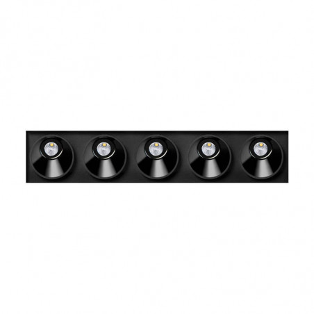 Downlight LED Black Foster Asymmetric Trimless 5 Arkoslight | Aiure