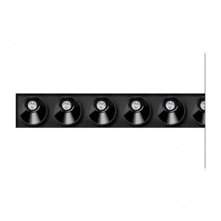 Downlight LED Black Foster Asymmetric Trimless 10 negro de Arkoslight | Aiure