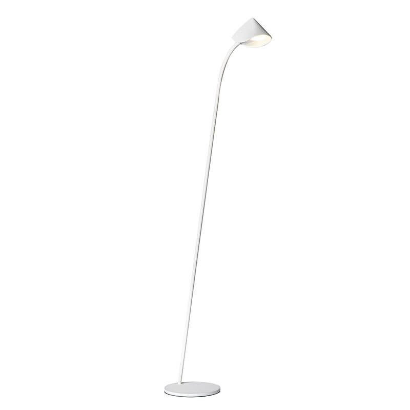 Lámpara de pie LED moderna Capuccina de Mantra blanca | Aiure