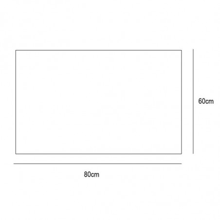 Espejo rectangular con luz LED frontal Menorca de Eurobath ficha técnica 60x80cm| Aiure