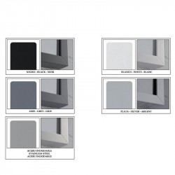 Colores disponibles para espejos con marco metálico de Eurobath | Aiure