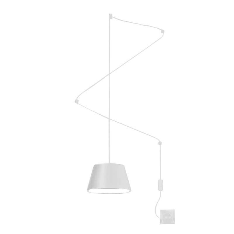 Lámpara colgante de conexión a enchufe Sento de Ole by FM blanca| Aiure