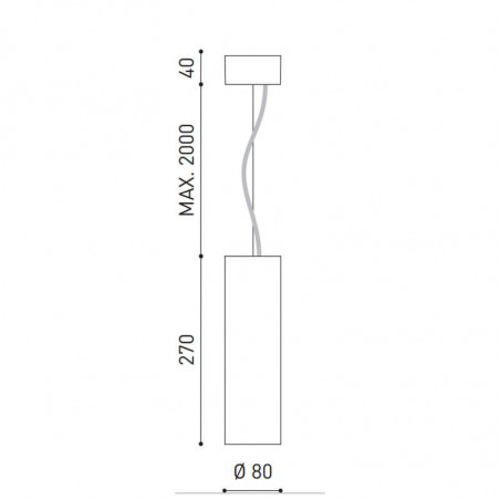 Dimensiones de la lámpara Scope 27 de Arkoslight | Aiure