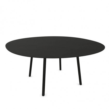 Table circulaire design Maarten de Viccarbe cendré| Aiure