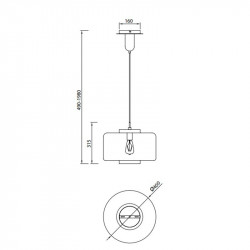 Lampe suspendue design Jarras de Mantra fiche technique | Aiure