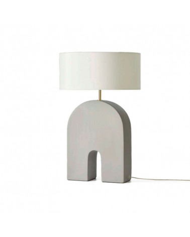 Lampe de table en céramique Home abat-jour blanc | Aiure