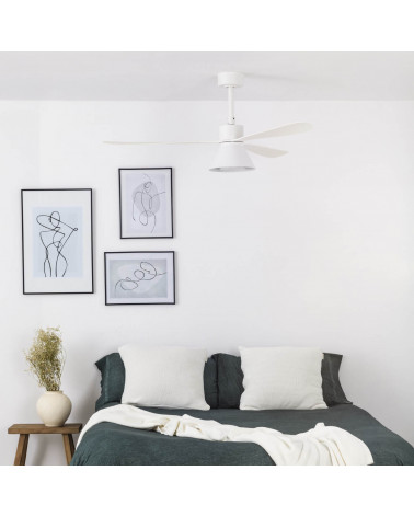 Ventilateur de plafond SMART AMELIA L CONE LED in a room off | Aiure