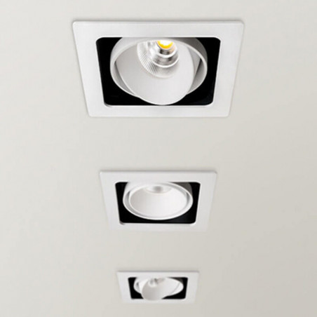 3 spots  à LED Twist 10,5W d'Arkoslight au plafond | Aiure