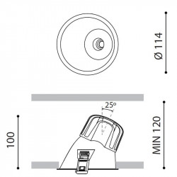 Dimensions du Lex Eco Mini Asymmetric d'Arkoslight | Aiure