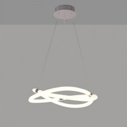 Lampe LED à suspension Infinity Line 42W de Mantra sur un fond gris| Aiure