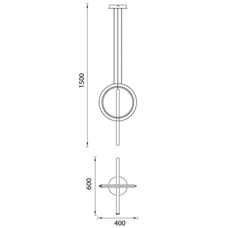 Dimensions de la suspension Kitesurf 48W de Mantra | Aiure
