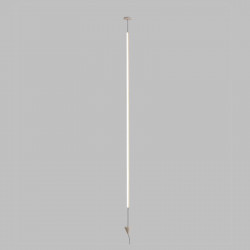 Lampadaire vertical blanc à gradation sur fond gris | Aiure