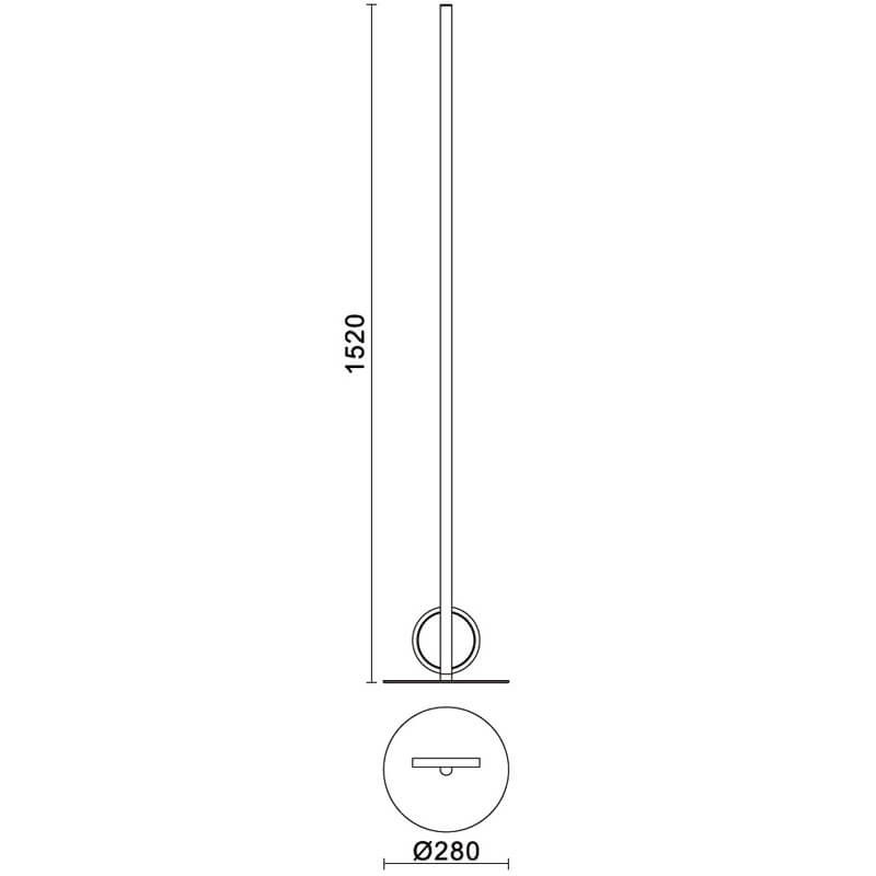 Lampadaire Led Moderne Kitesurf De Mantra Aiure