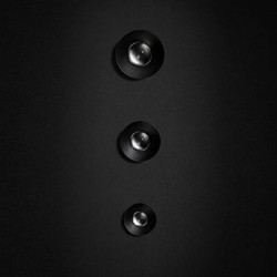 Puck Recessed 3 tailles noir Arkoslight | Aiure