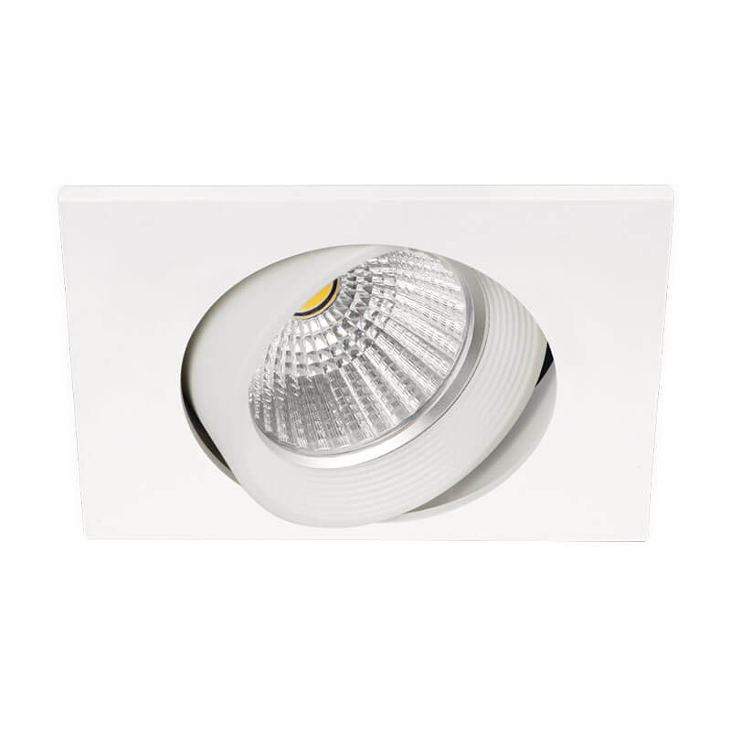 Arkoslight Dot Square Tilt Downlight LED 7,5W blanc | Aiure
