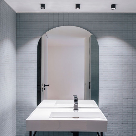 Top Mini surface spotlight illuminated in a bathroom | Aiure